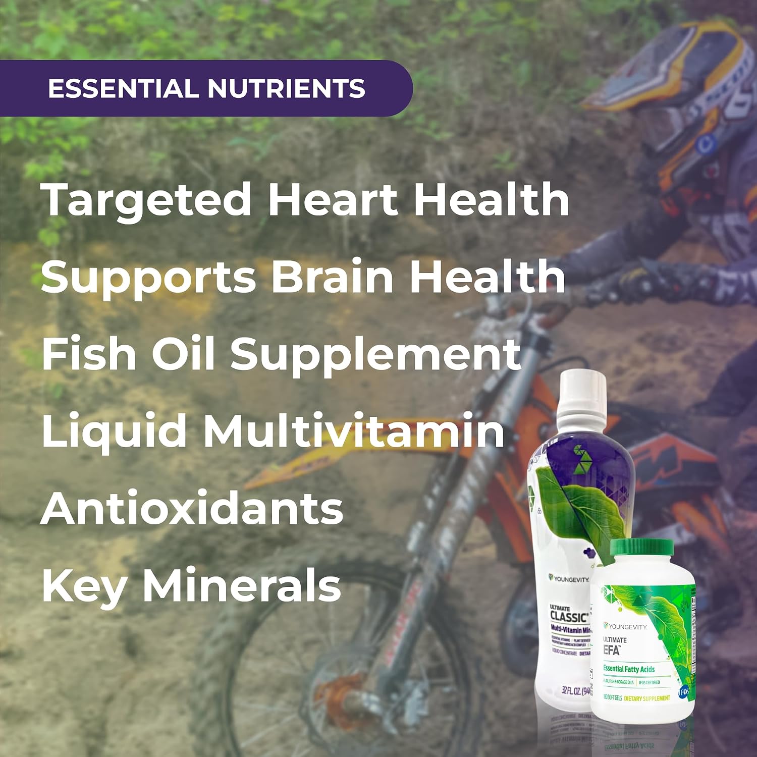 Youngevity Classic 90 Pak Multivitamínico Avanzado - 90+ Nutrientes Esenciales, 30 Días