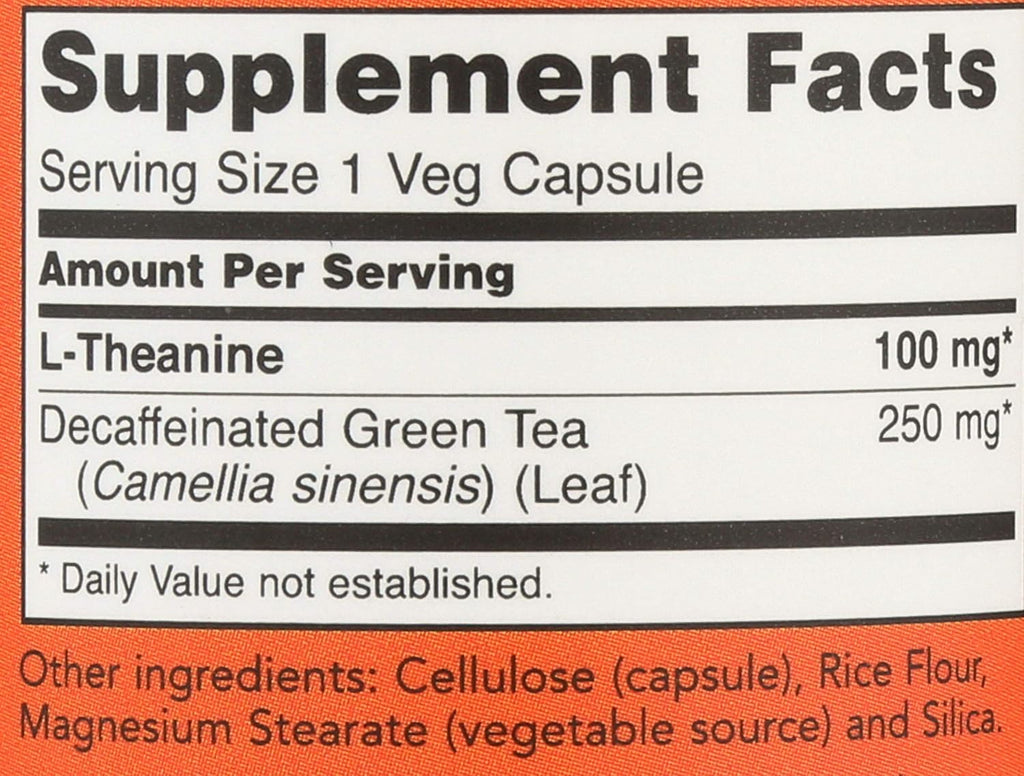 NOW Foods L-Teanina 100 mg, 2 x 90 Cápsulas