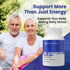 Nutra Wave Super B Complex, Complejo B de Alta Potencia con Colina y Mio-Inositol, 60 Cápsulas