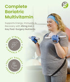 BariSlim Complete Multivitamínico Bariátrico Masticable - 45 mg Hierro - 90 Comprimidos Sabor Bayas Mixtas