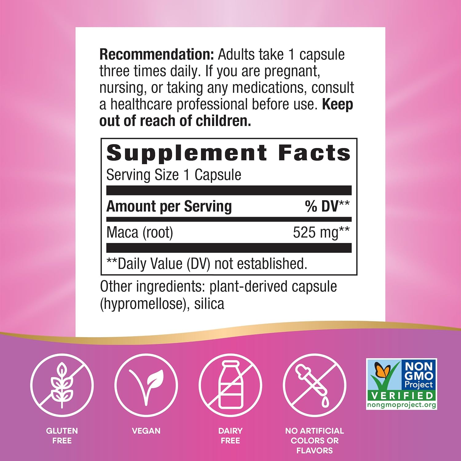 Nature's Way Maca Root - Apoyo Tradicional para la Libido*, 525 mg por Dosis, 100 Cápsulas Veganas (El Envase Puede Variar)