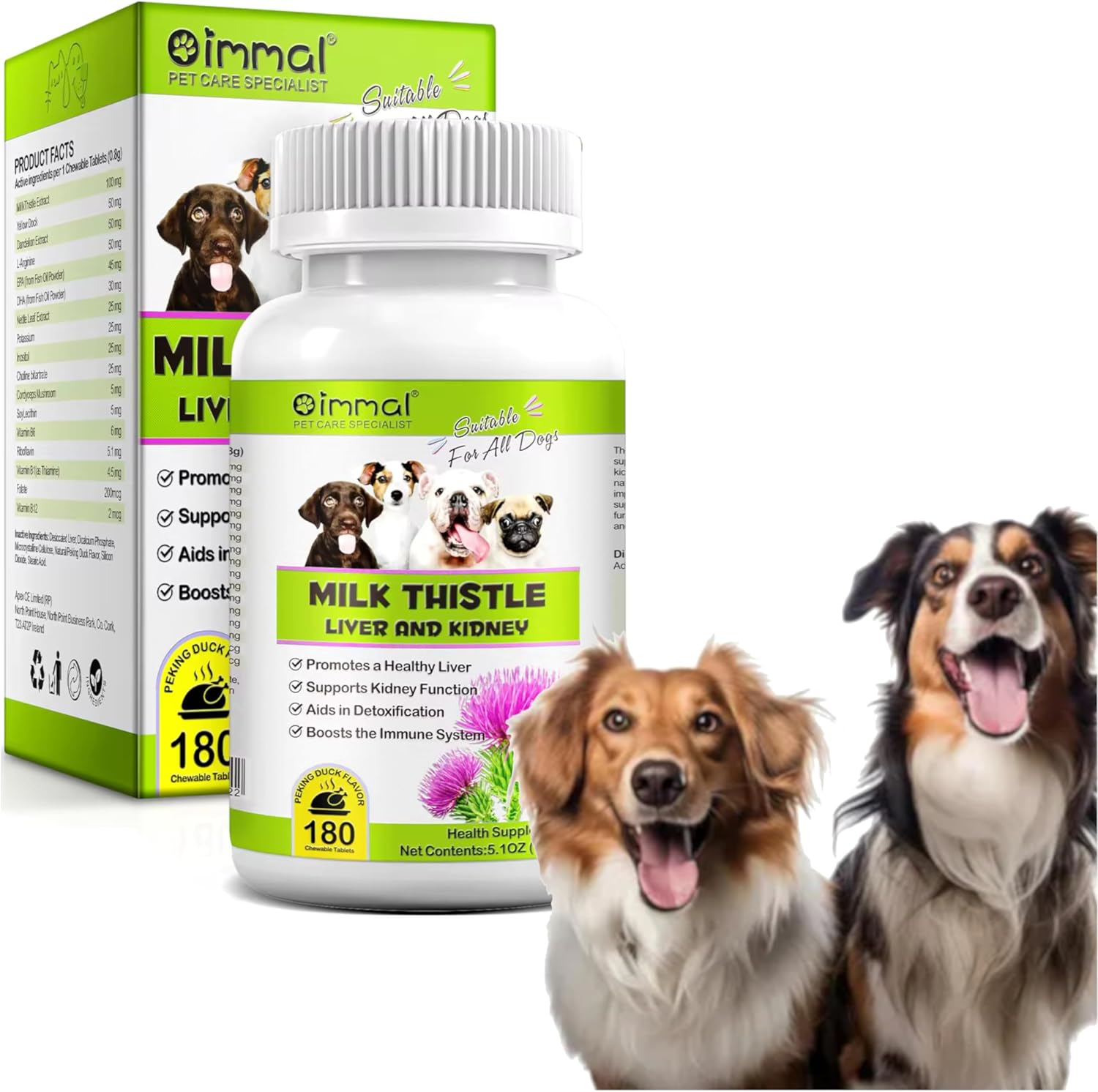 Cardo Mariano para Perros - 180 Comprimibles - Zenpaws