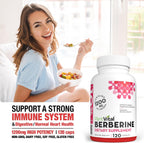 Plantvital Berberina 1200mg (por 2 Cápsulas) - 120 Cápsulas Veganas