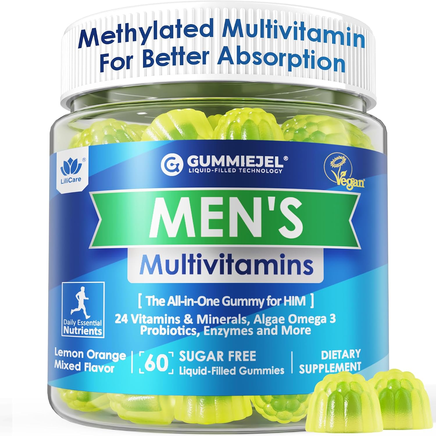 LILICARE Multivitamínico para Hombres Gummies (2 Pack)
