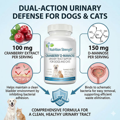 Cranberry D-Mannose para Perros – Apoyo para – D-mannosa (150 mg por dosis): Azúcar simple que ayuda a mantener un – Image 5