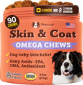 Natural Dog Company – Complemento de Aceite de Salmón Omega 3 para Perros, Piel y Pelaje, 90 masticables