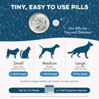 Complemento Hepático para Perros con Cardo Mariano – Fórmula de Detox Suave – 400 Comprimidos Inodoros
