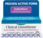 EuroMedica Clinical Glutathione - Suplemento Antioxidante con L-Glutation - Alta Absorción - Vegano - 60 Comprimidos de Disolución Lenta