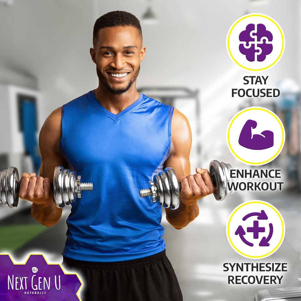 L-Tirosina 500 mg, 180 Cápsulas Veganas - NextGenU