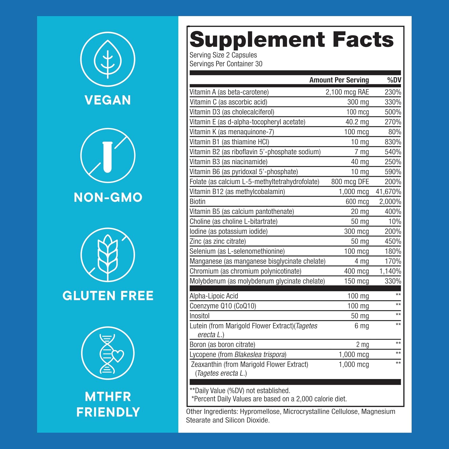 Purest® Multivitamínico Metilado para Hombres y Mujeres