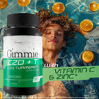 Gimmie CZD + T Cápsulas – Complejo Inmunológico con Vitamina C, D, Zinc, Magnesio y Cúrcuma