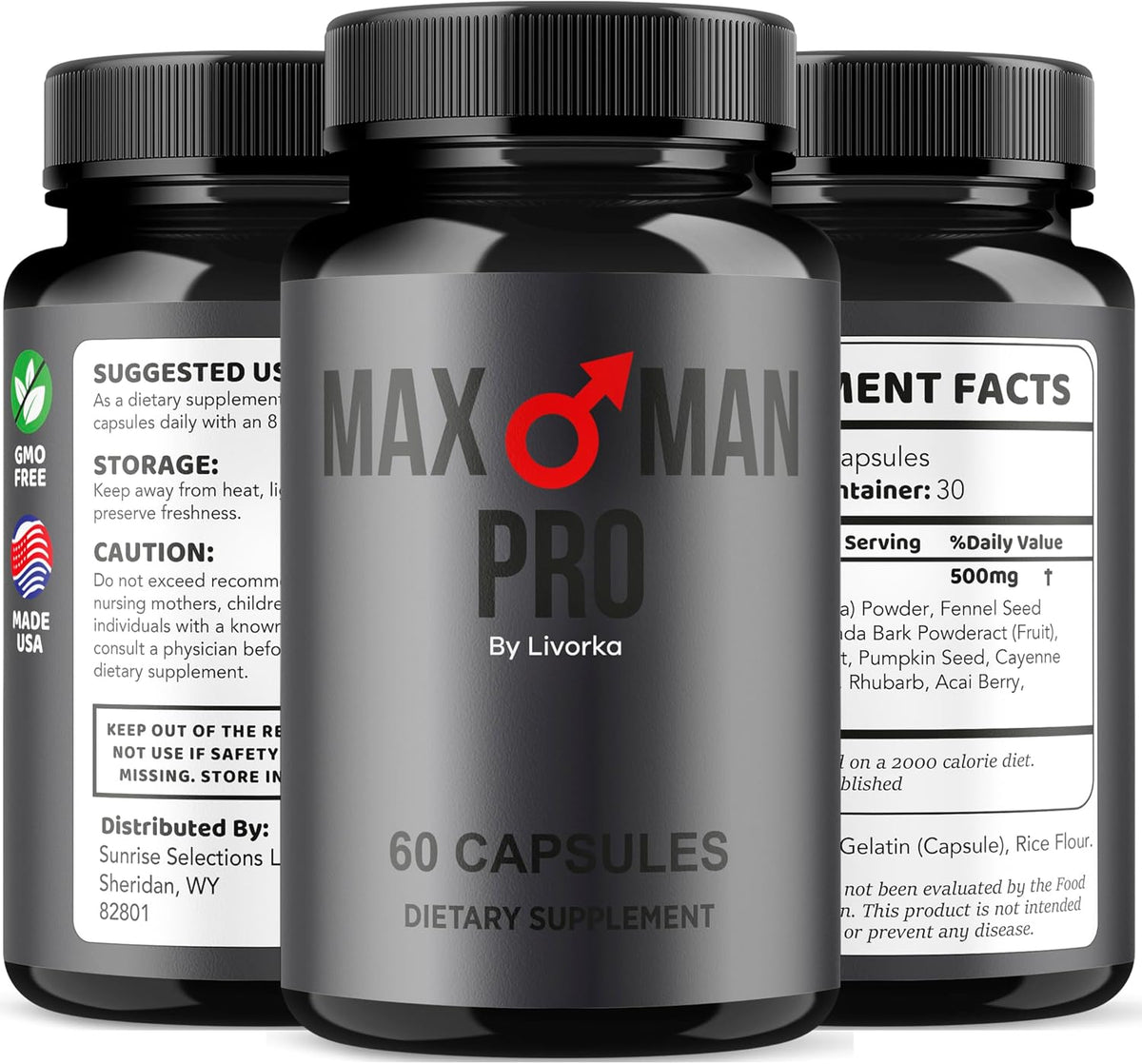 MaxMan Pro Cápsulas - Complemento Alimenticio 300 Cápsulas (Pack de 5) - görsel 8