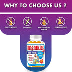 BrightKids Focus Gummies for Kids & Teens - Omega 3 DHA, Memory & Concentration