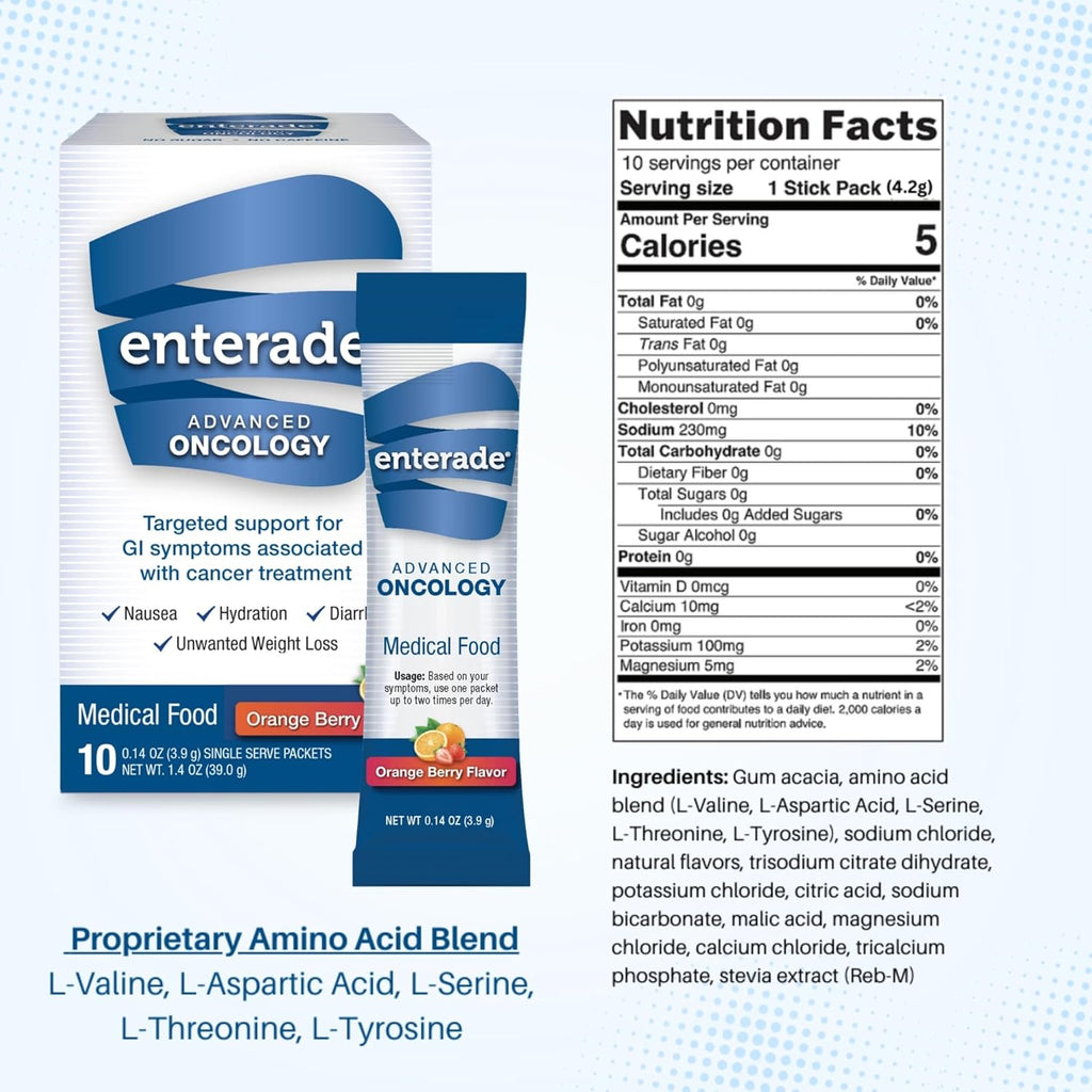 Enterade Advanced Oncology Polvo, Naranja Berry - 30 Sobres Individuales