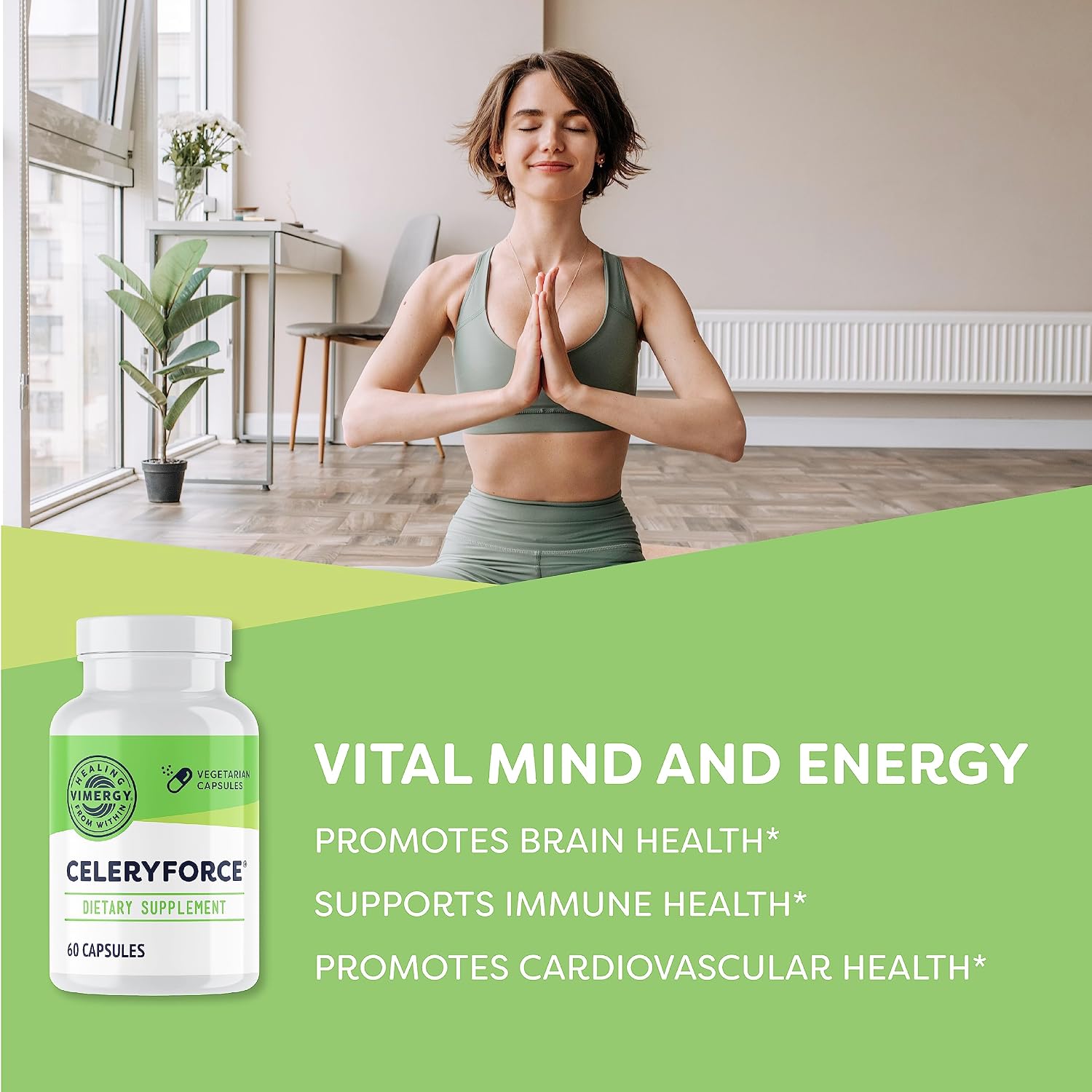 Vimergy Celeryforce – Nutrientes y Aminoácidos – 60 Cápsulas