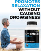 Renew Actives L-Teanina 250 mg – 120 Cápsulas para Relajación y Enfoque