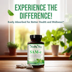 HealthyWayRx 1500mg SAM-e Suplemento de S-Adenosilmetionina - 60 Cápsulas