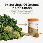 swiig Organic Super Greens Powder - Superalimento en Polvo Orgánico, Vegano, 90 Porciones (454 g)