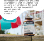 Quality of Life Pure Balance Serotonin Premium – 5-HTP, Venetron, Sensoril, Vitamina D3 y L-Teanina – 60 Cápsulas