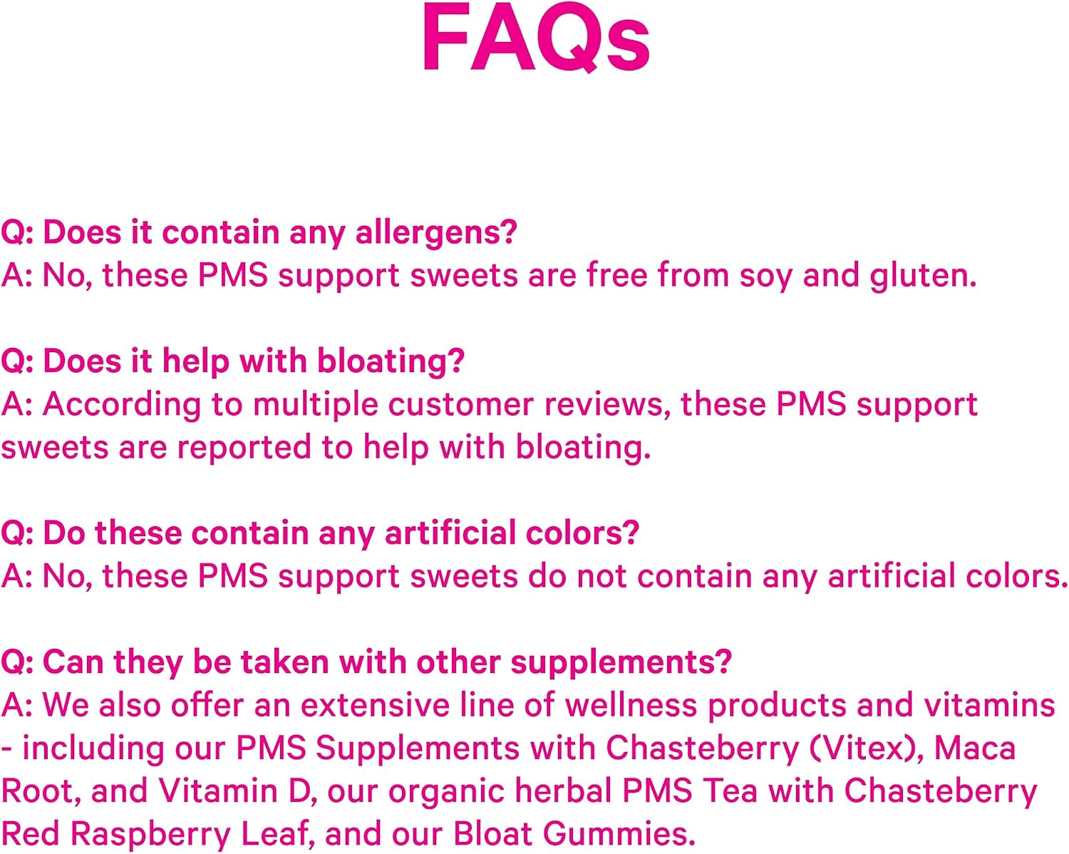 Pink Stork Organic PMS Support Sweets - Caramelos Orgánicos con Vitamina B6 y Menta Piperita para el Síndrome Premenstrual - 30 Unidades