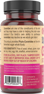 DEVA Vegan Ceramide Skin Support, 120 Tablets (2 Bottles of 60)