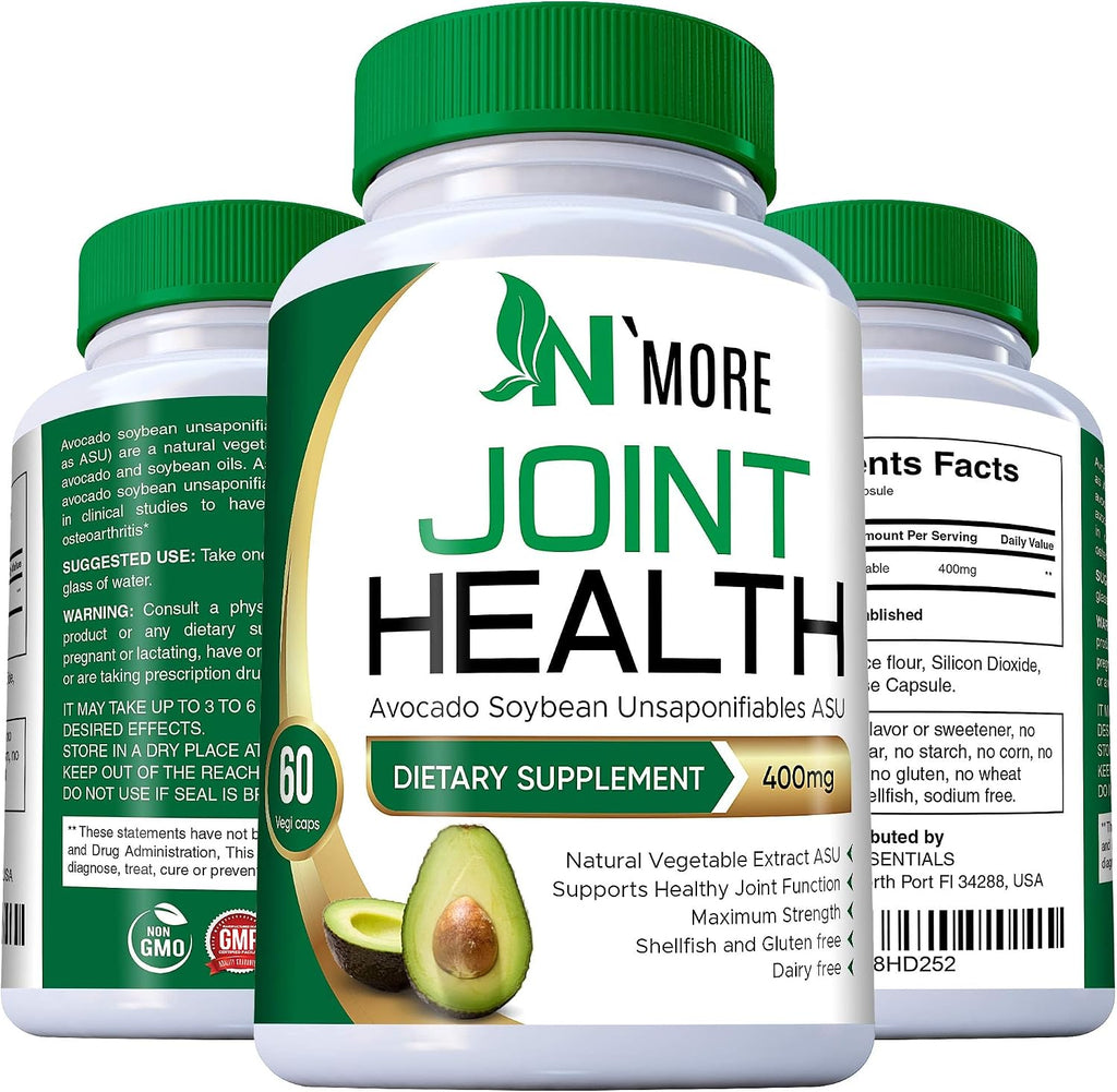 N'More ASU 400 mg - Insaponificables de Aguacate y Soja para Articulaciones - 60 Cápsulas
