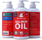 Aceite de Salmón para Perros y Gatos - Omega 3 EPA DHA - Apoyo para Piel, Pelo, Articulaciones e Inmunidad - 473 ml