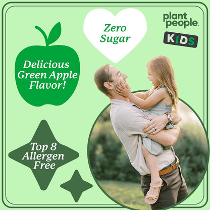 WonderGreens Kids Super Veggie Gummies - Gomitas de verduras sin azúcar para niños con probióticos - Sabor a manzana verde – Image 5