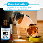 Vitaminas Líquidas B-12 para Perros - Suplemento de Metilcobalamina - Infinite Health Labs