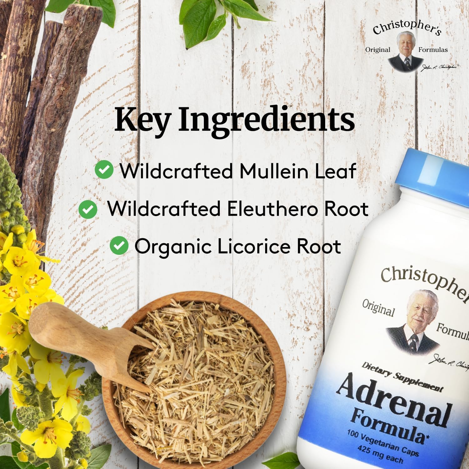 Christopher's Original Formulas Adrenal Formula - Natural Support for Adrenal Gland Function