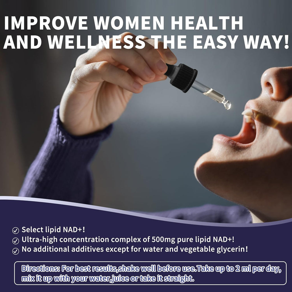 Women's NAD Liquid Supplement – 500mg Liposomal NAD – 3 Packs