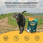 Daily Wellness Suplemento para Perros con Probióticos y Prebióticos, Aceite de Salmón y Algas Marinas - 60 unidades