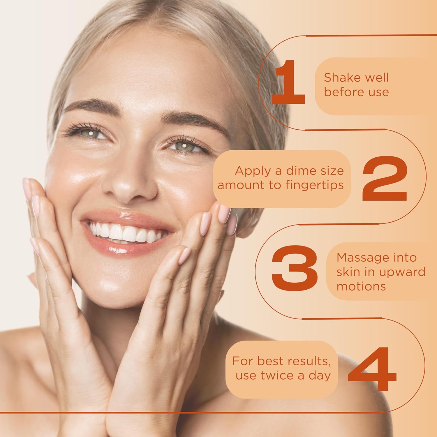InstaNatural Sérum Facial de Vitamina C con Ácido Hialurónico y Ácido Ferúlico | Fórmula Iluminadora e Hidratante para una Piel Radiante y Suave - 60 ml