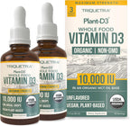 Vitamina D3 Orgánica 10.000 UI - Gotas Sublinguales Veganas de Alta Absorción - Triquetra Health