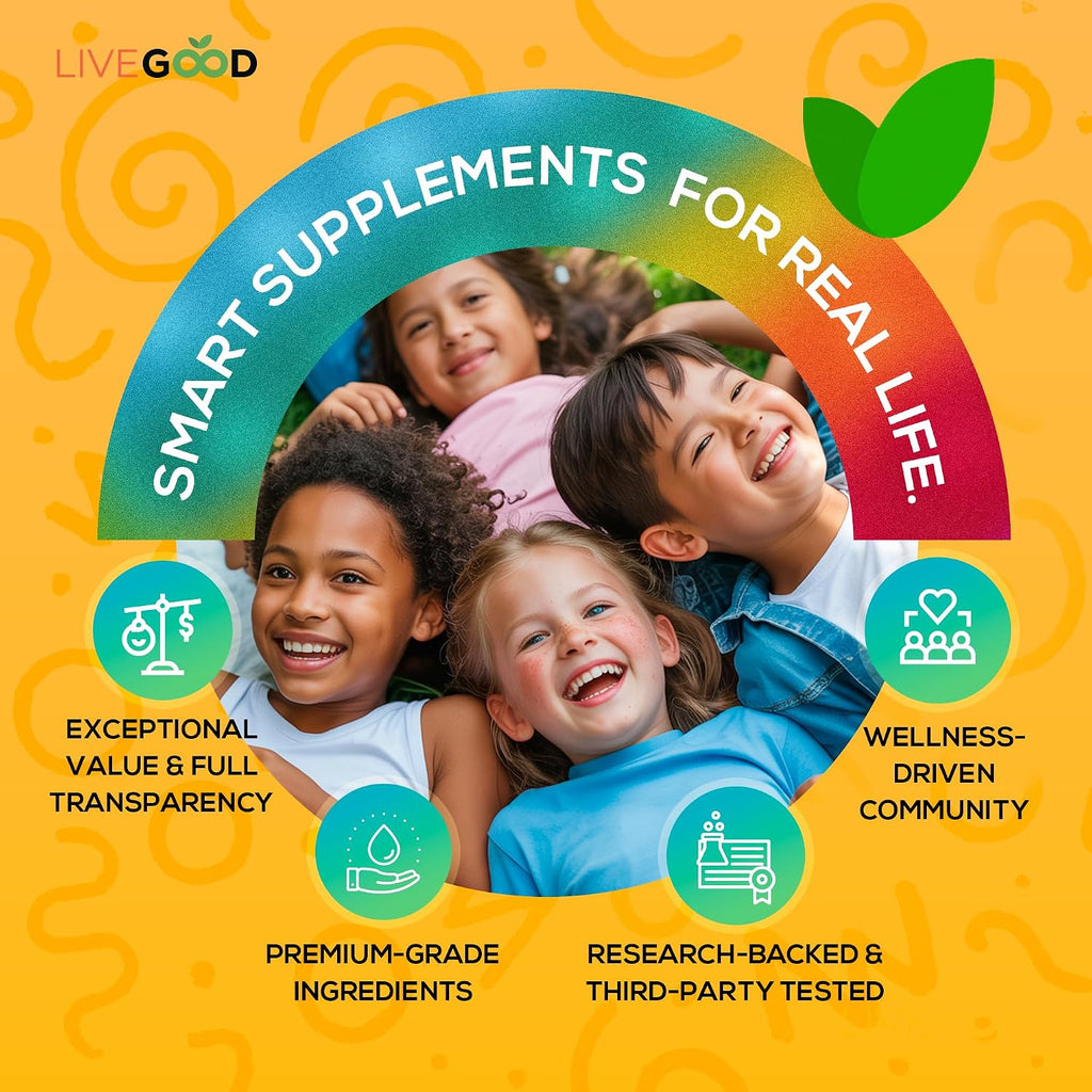 LIVEGOOD Gominolas Multivitamínicas Orgánicas para Niños – 60 unidades