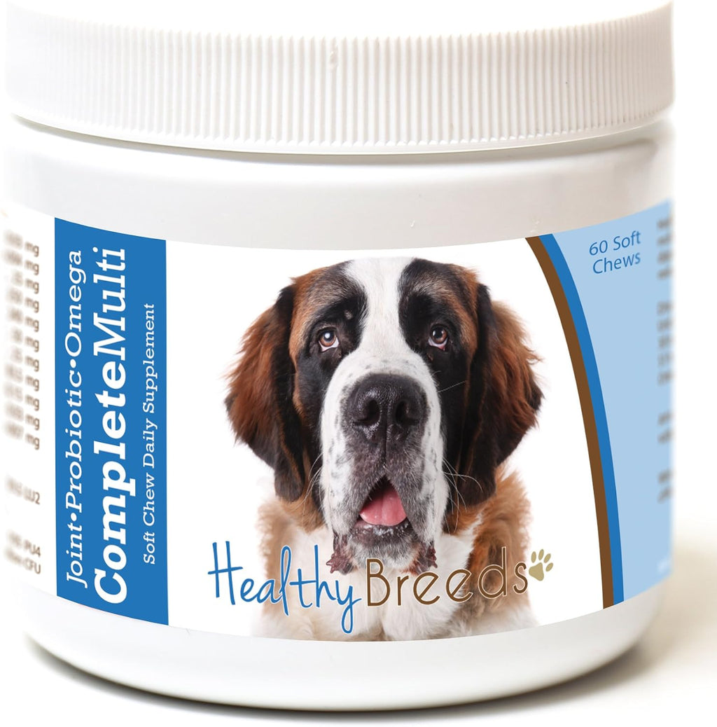 Healthy Breeds Saint Bernard Multivitamínico Todo en Uno Masticable Blando 60 unidades