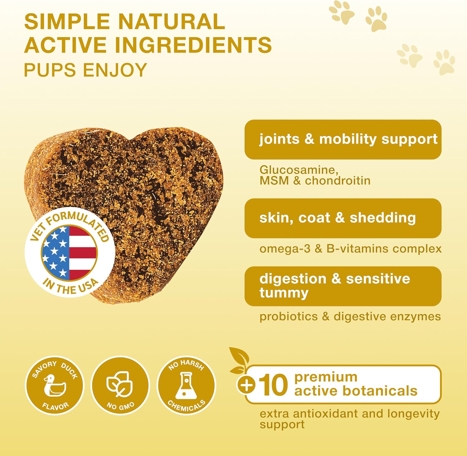 Kinpur Pet Care Multivitamínico 20 en 1 para Perros – 180 Masticables Blandos