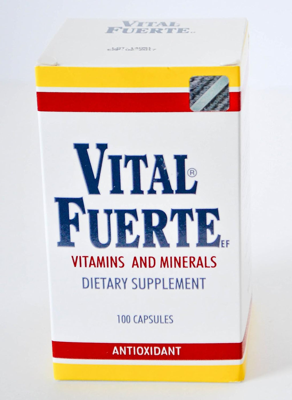Vital Fuerte Vitamins and Minerals - Dietary Supplement with Antioxidants - 100 Capsules