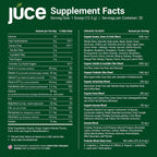 Juce Greens Organic Superfood Powder - 77 Superfoods con Hongos Adaptógenos y Probióticos - Sabor Manzana (20 Servicios)