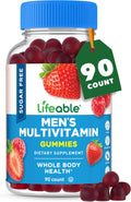 Lifeable Multivitamínico sin Azúcar para Hombres con Hierro y 18 Vitaminas Esenciales - 90 Gomitas