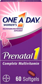 One A Day Vitaminas Prenatales - Ácido Fólico, Hierro y DHA - 30 Cápsulas