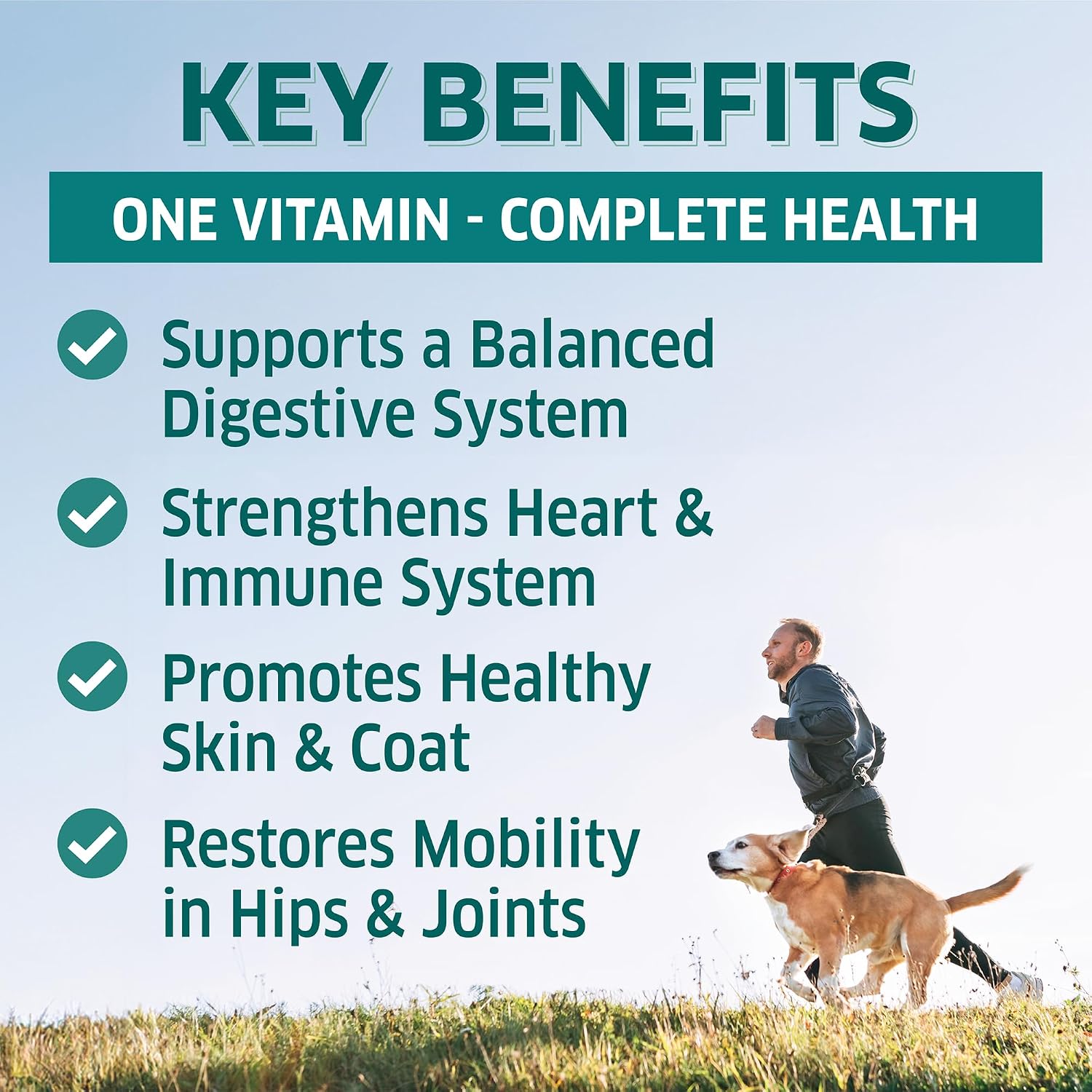 Fur Belly Multivitamínico para Perros - 120 Masticables Suaves