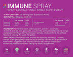 Spectraspray Immune Support Spray Vitamínico Líquido - Vitaminas C, E, Zinc y L-Lisina, 30 Días