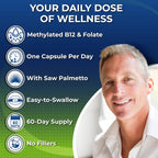 Men's Daily Multivitamin 50 Plus - Multivitamínico Vegano para Hombres 50+
