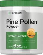 Horbäach Polen de Pino en Polvo 5000 mg | 170 g | Pared Celular Rota | Vegano, No OGM y Sin Gluten