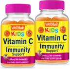 WellYeah Gominolas de Vitamina C para Niños | 250 mg | 2 Pack (60 Gominolas)