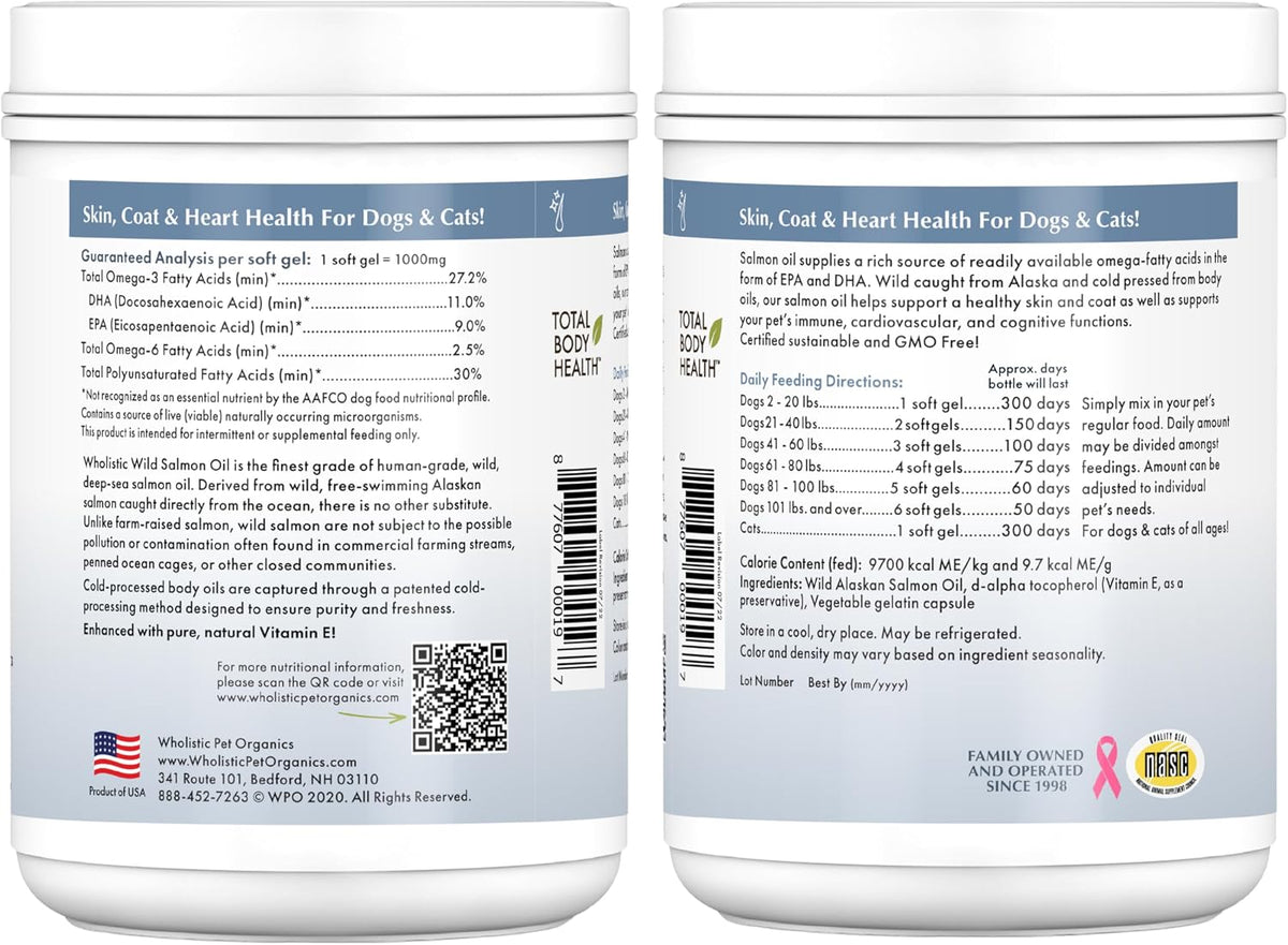 Wholistic Pet Organics Aceite de Salmón – Procesado: El prensado en frío o la extracción suave garantizan que los – Image 9