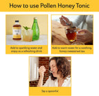 Mickelberry Gardens Pollen Honey Tonic (Pack de 2, 118 ml cada uno) - Apoyo Respiratorio Natural