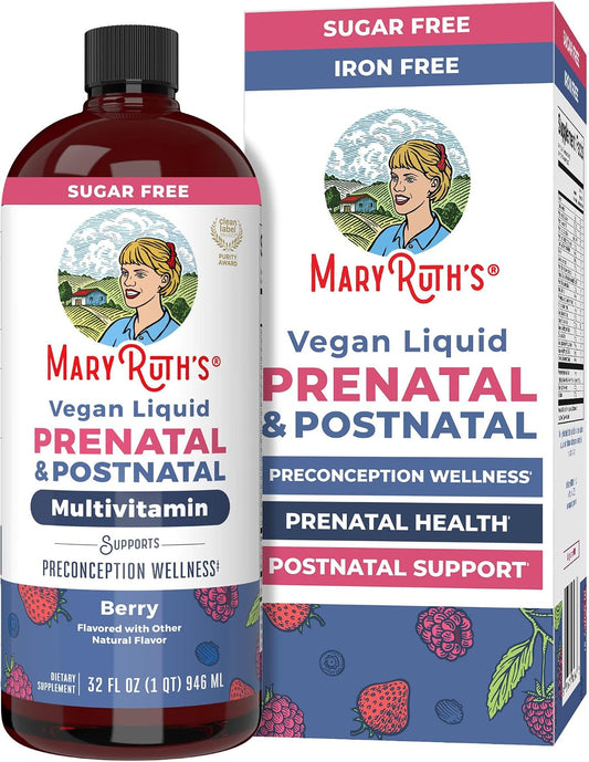MaryRuth's Multivitamínico Líquido Prenatal y Postnatal para Mujeres - 946 ml