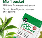 Vibrant Health, Green Vibrance Packets, Superalimento Vegano en Polvo Fácil de Transportar, 15 Paquetes